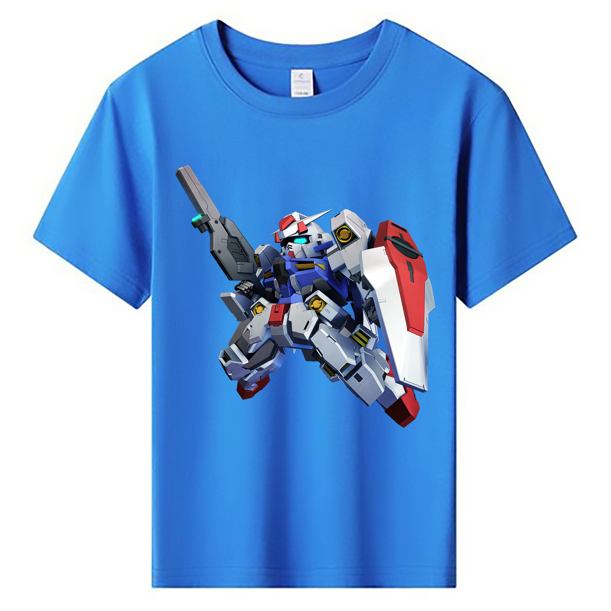 （画像用） 機動戦士ガンダム Mobile Suit Gundam 綿100％キッズTシャツ（フロントプリント）